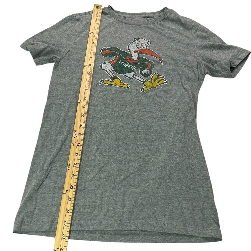 National Collegian Youth T-Shirt Green Miami Hurricanes Graphic XL Sebastian - Picture 5 of 6